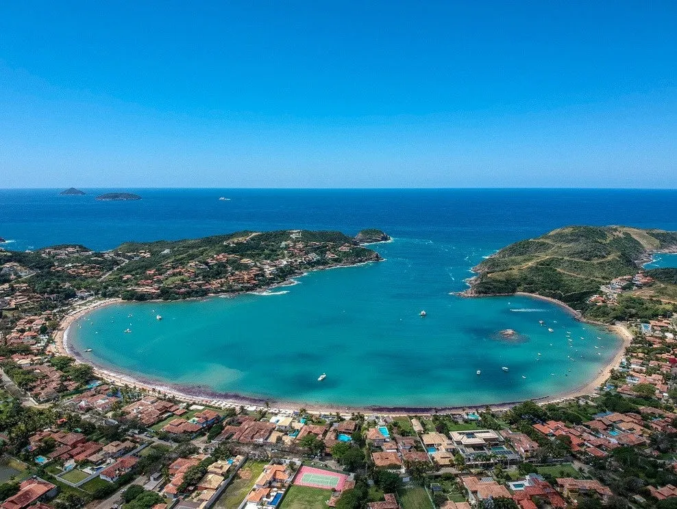 Vista panorámica de la bahía de Búzios